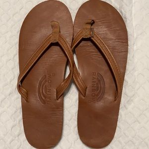 Women’s Rainbow Leather Sandal - Narrow Thin Strap